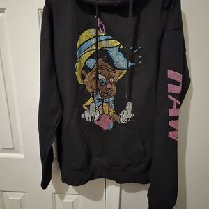Black Graphic Hoodie